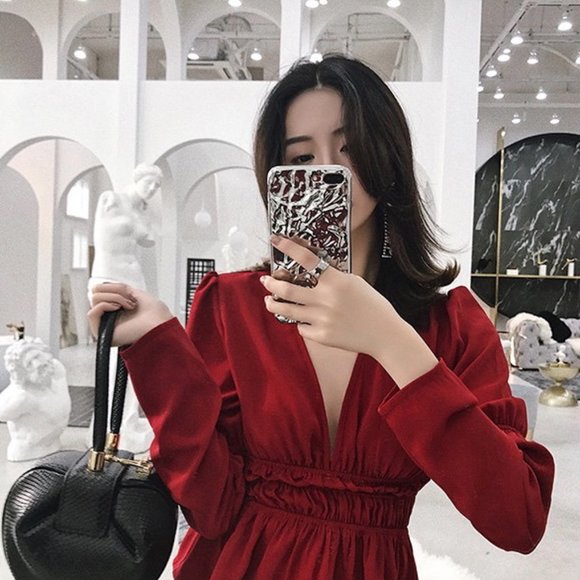 Deep V Neck Top - Picture 2 of 6